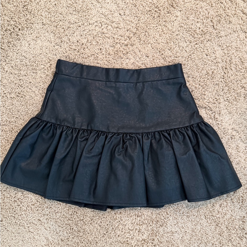 Faux Black Leather Skirt - NWT - Size Small